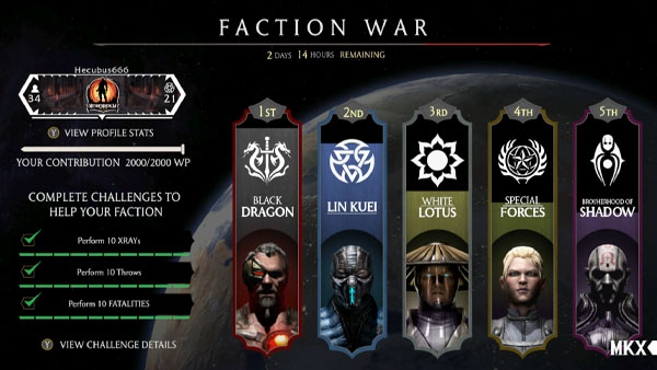 Mortal Kombat Special Forces Faction