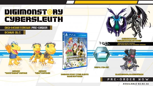 Nuevos incentivos para el pre-order de Digimon Story: Cyber Sleuth