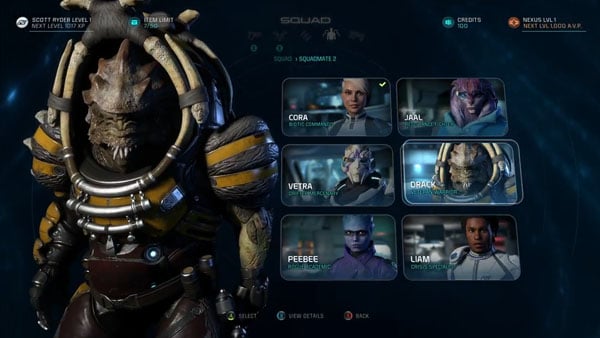 Mass Effect Andromeda ‘gameplay Series 2 Characters