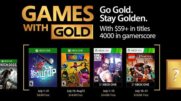 Xbox Live Gold free games for July 2017