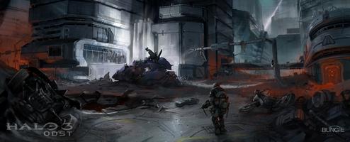 New Halo 3: ODST Concept Art Released - Gematsu