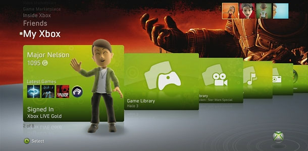 Dashboard first xbox 360 MS Details