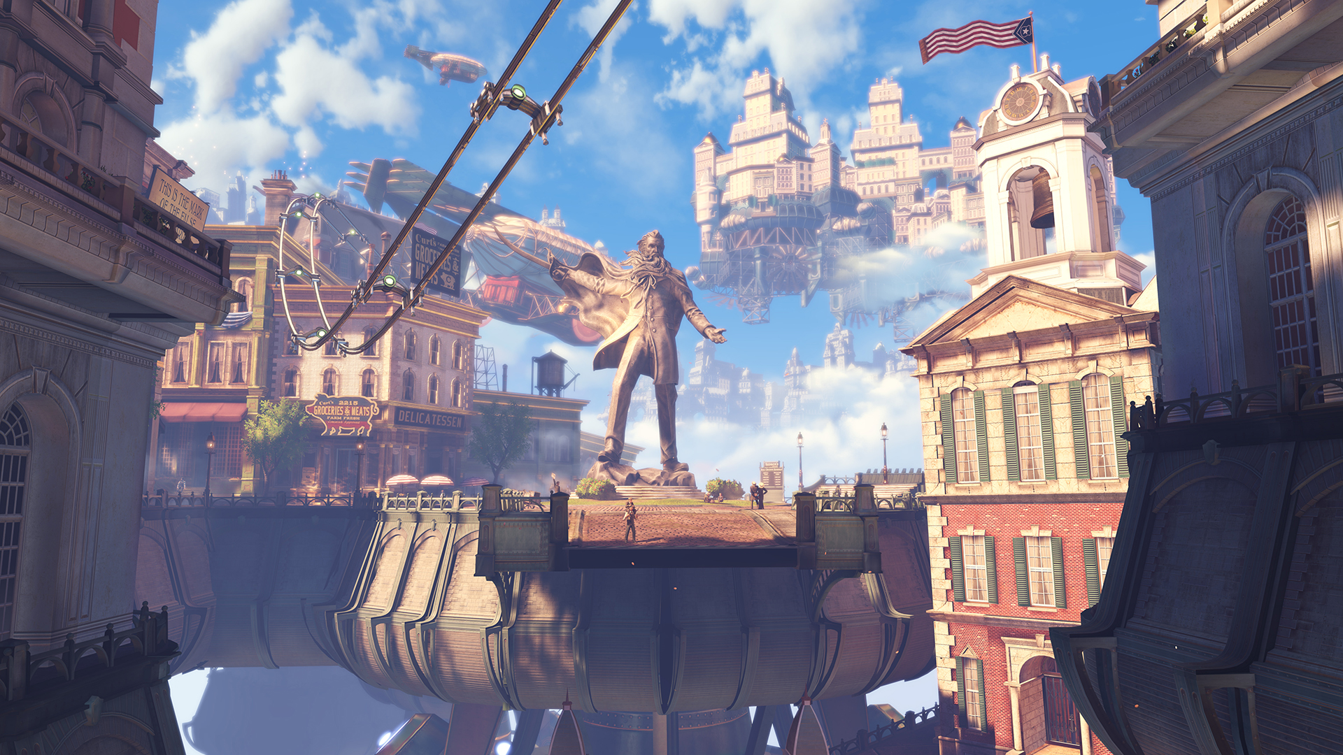 Screenshot of Bioshock Infinite that shows the main game view