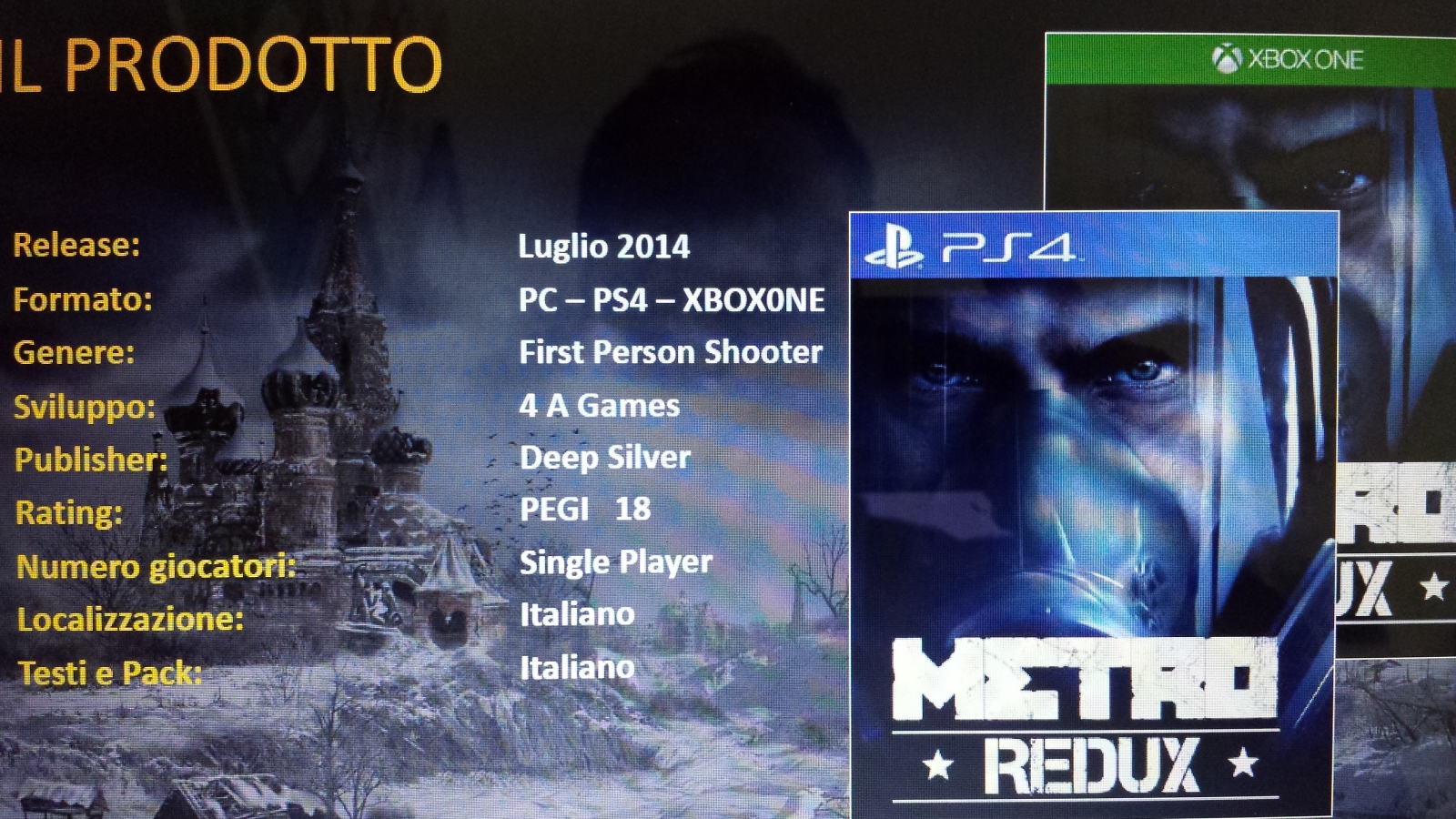 Metro: Redux coming to PlayStation 4 and Xbox One - Gematsu