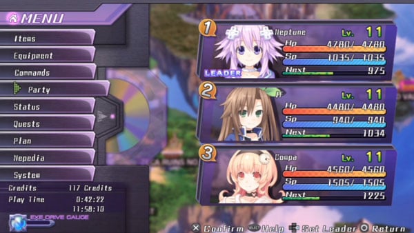 Four new Hyperdimension Neptunia Re;Birth 1 gameplay