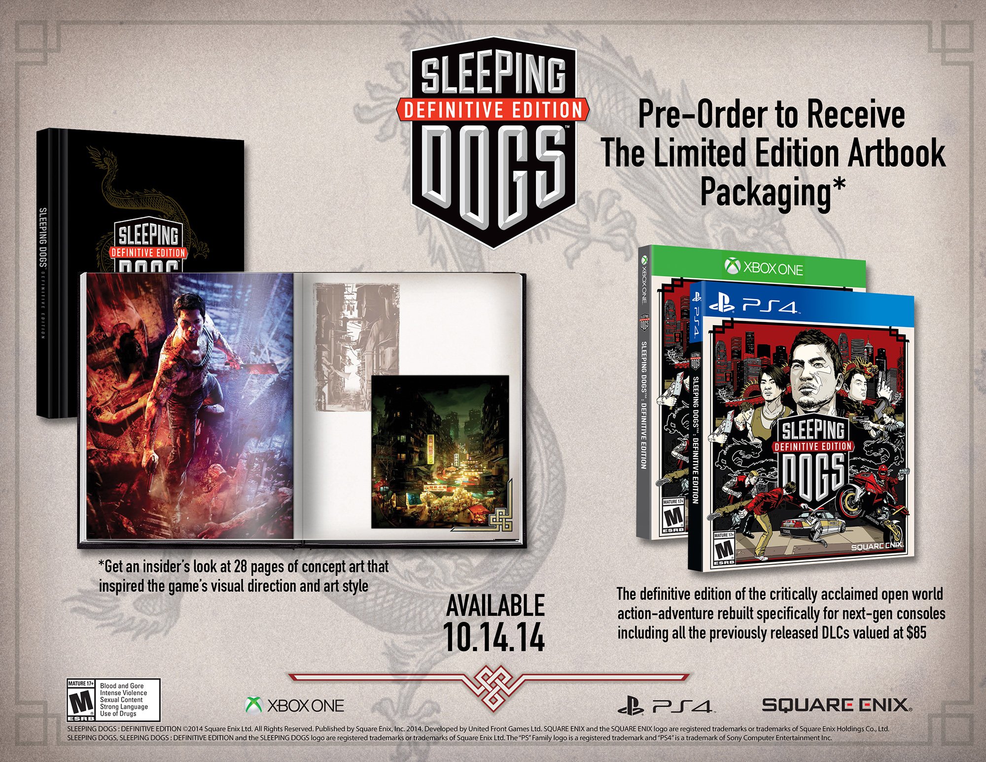 Sleeping Dogs release date set - Gematsu