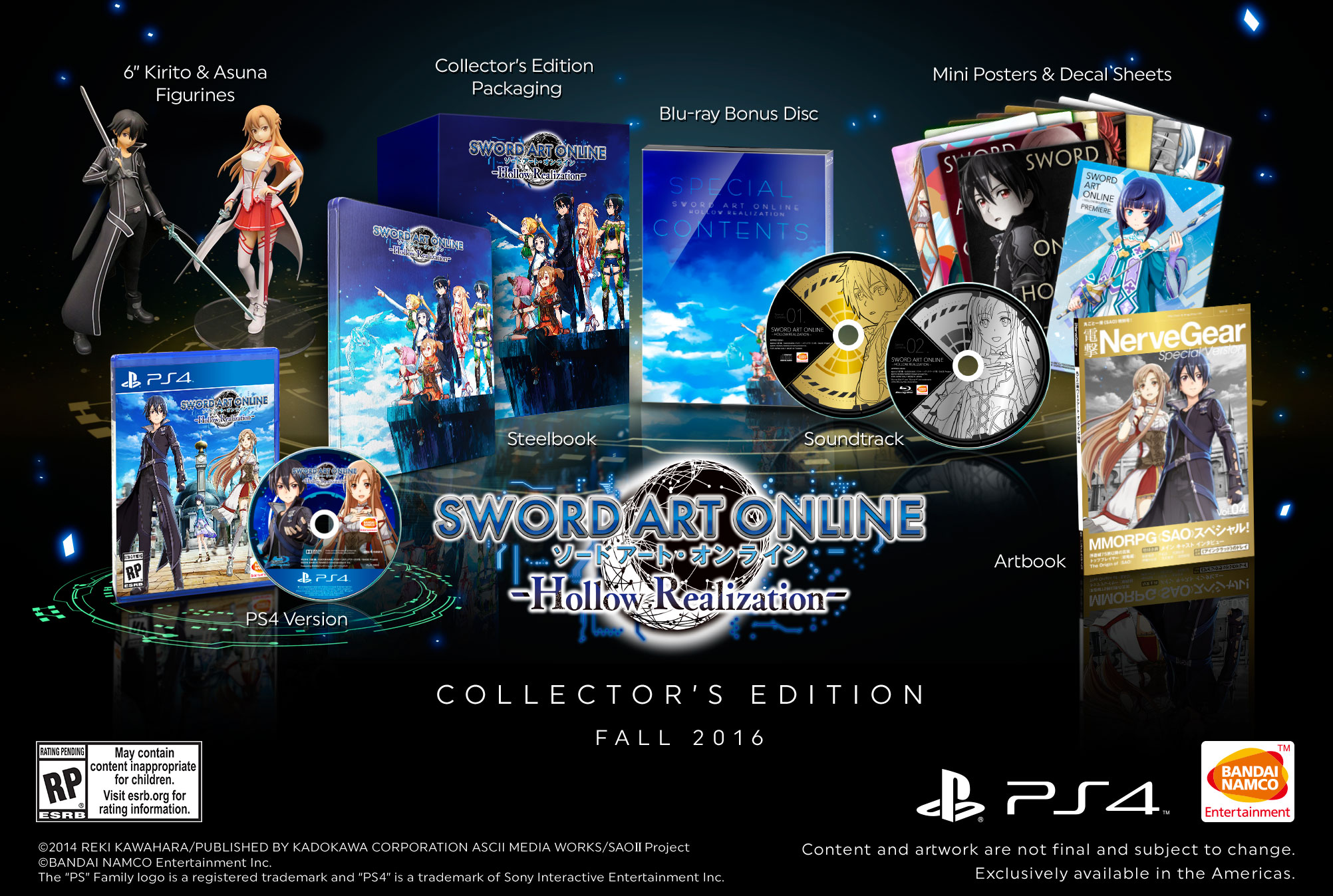 Sword Art Online Hollow Realization Ps4 Collector S Edition Announced For North America Gematsu