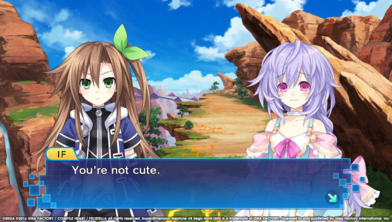 Superdimension Neptune VS Sega Hard Girls dialogue screenshots - Gematsu