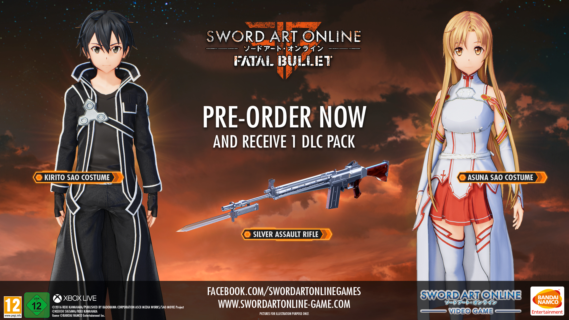 Sword Art Online Re: Hollow Fragment Gets PC Release as Fatal Bullet  Pre-Order Bonus - News - Anime News Network