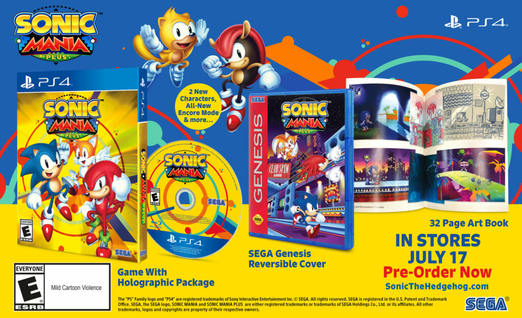 Sonic Mania Plus launches July 17 in the Americas and Europe - Gematsu