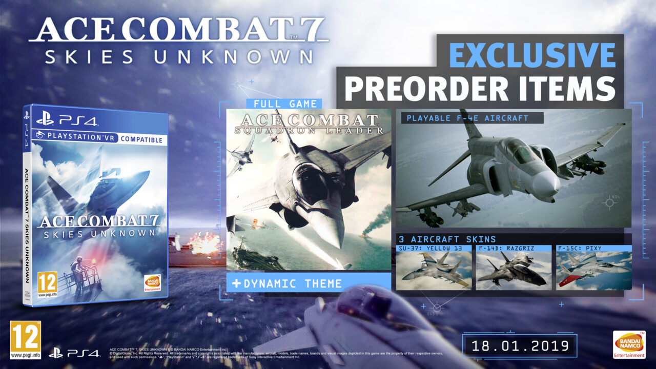 Ace Combat 7: Skies Unknown Pre-order Bonuses, Season Pass, And ...