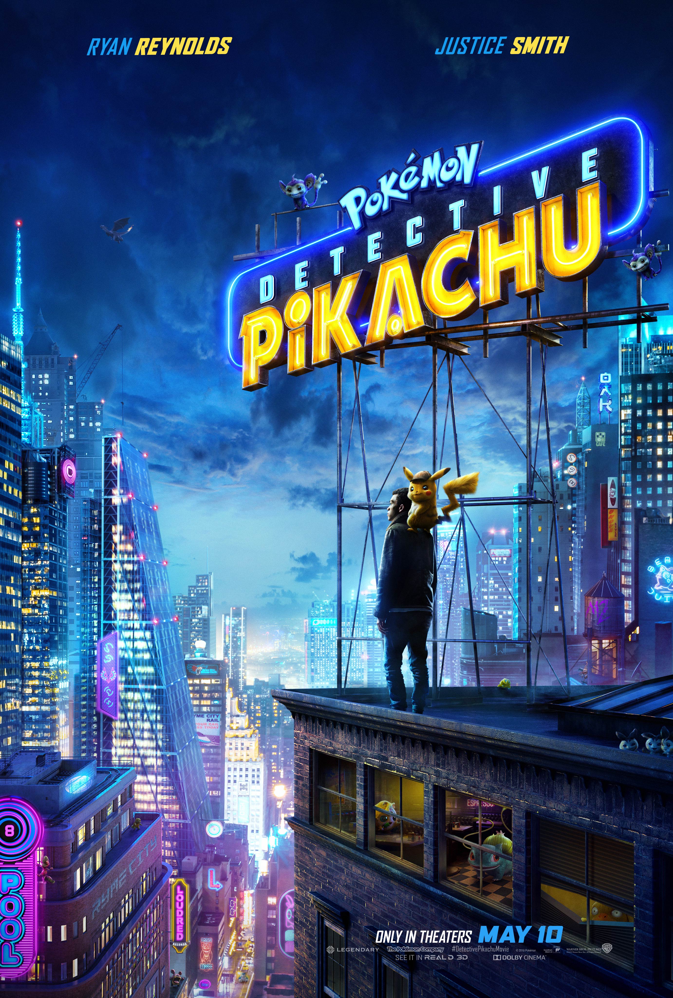 Pokemon Detective Pikachu Movie Second Trailer New Poster