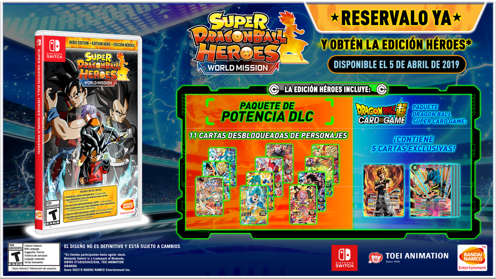  Super Dragon Ball Heroes: World Mission - Nintendo Switch  Standard Edition : Bandai Namco Games Amer: Video Games
