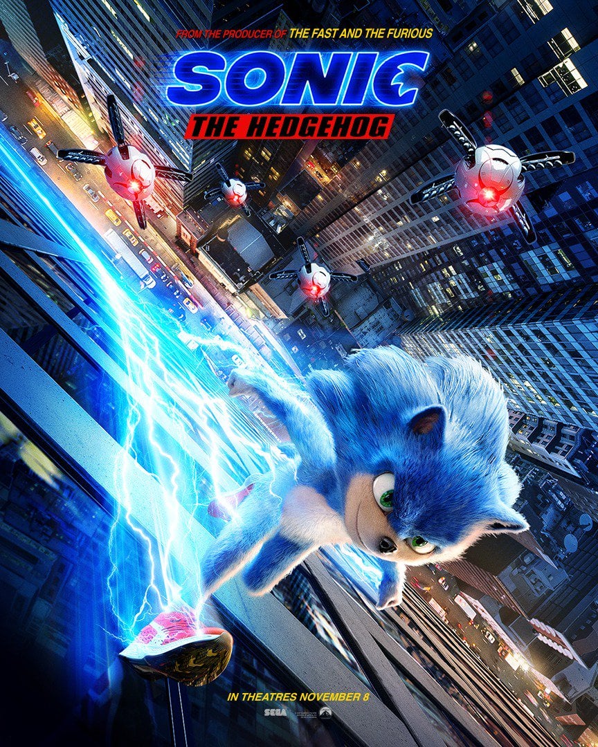 First Sonic The Hedgehog Live-Action Motion Movie Poster Revealed - Gameranx