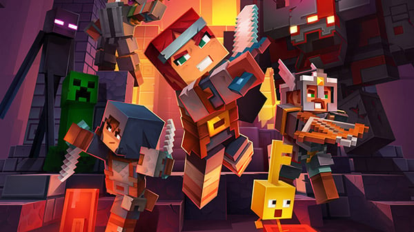 Minecraft Dungeons Launches Spring 2020 Gematsu