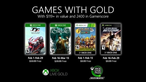 fable heroes games with gold february