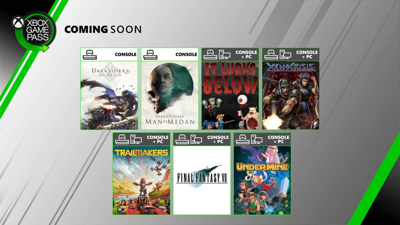 Xbox Game Pass adds Final Fantasy VII, Darksiders: Genesis, UnderMine ...