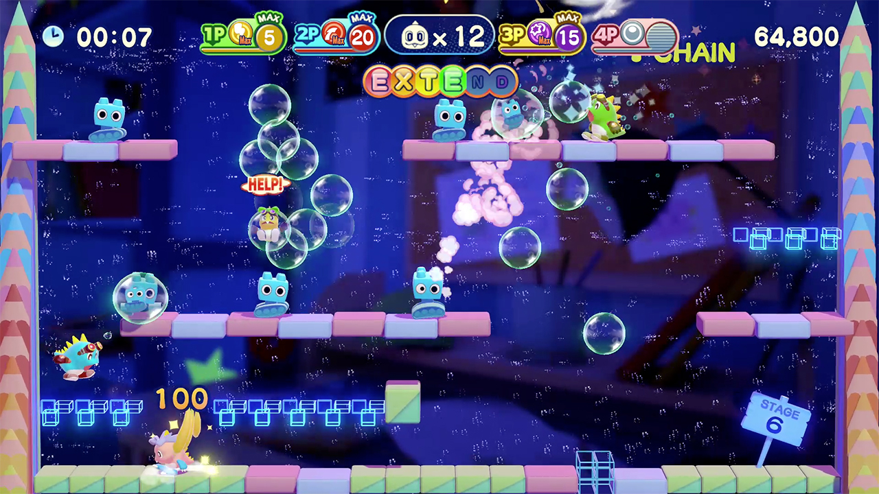 Bubble Bobble 4 Friends, um game de plataforma, chegará ao PS4