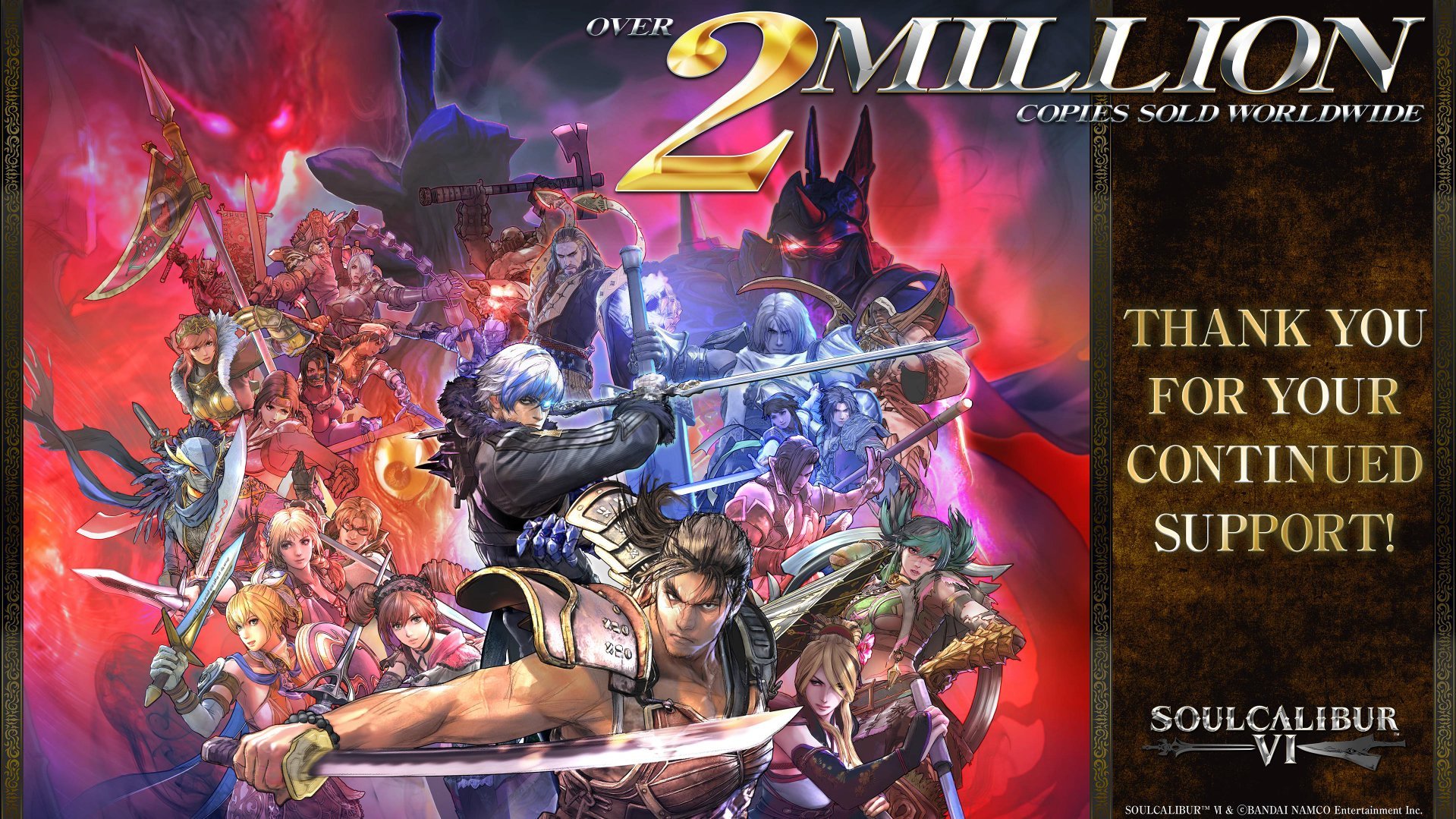 Soulcalibur VI sales top two million - Gematsu