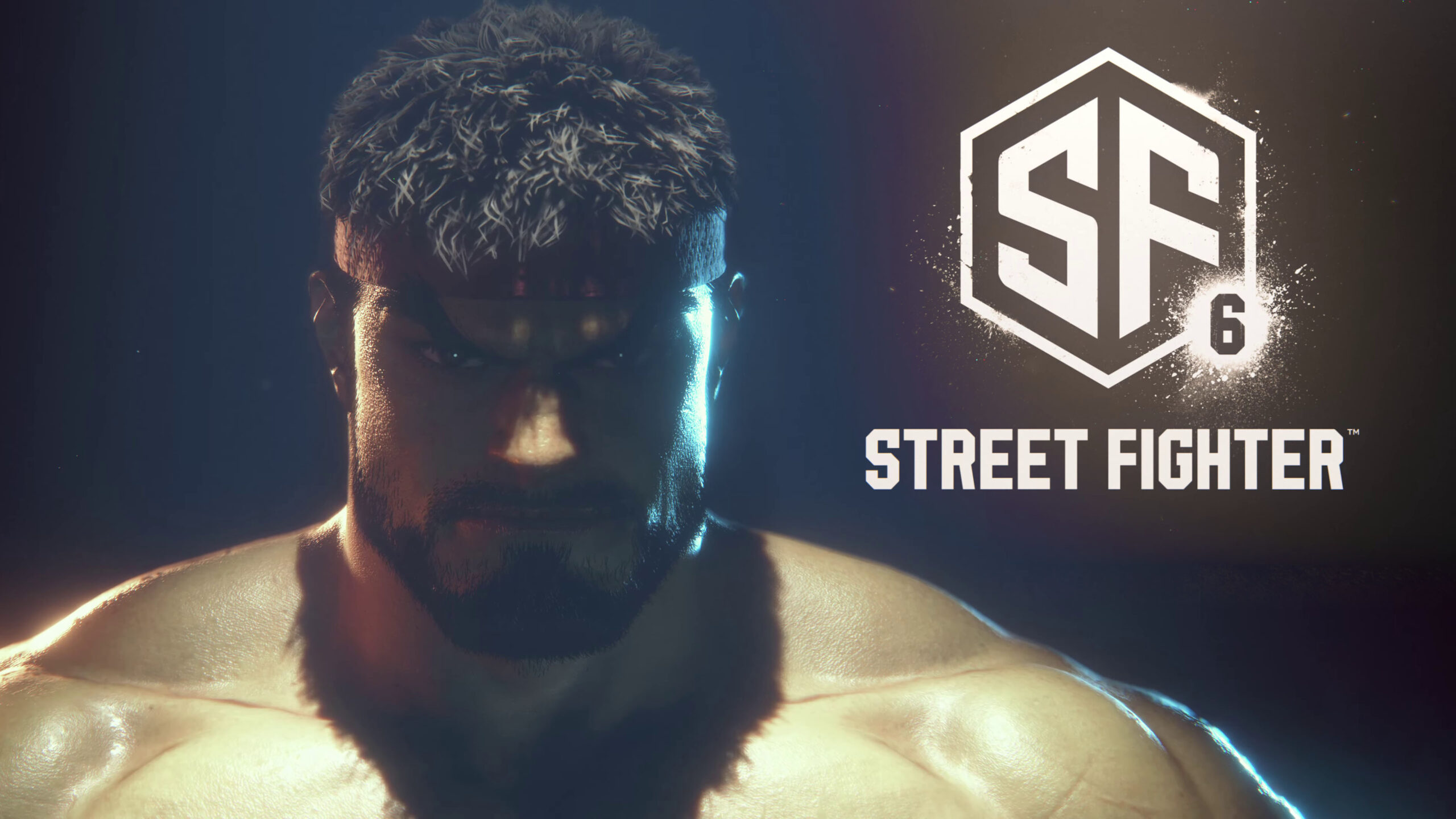 Evil ryu in the style of street fighter 6, realiatic portrait