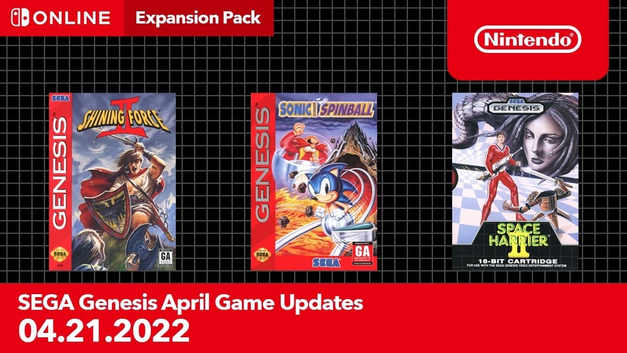 SEGA Genesis – Nintendo Switch Online New Additions Include Sonic the  Hedgehog Spinball, Shining Force II