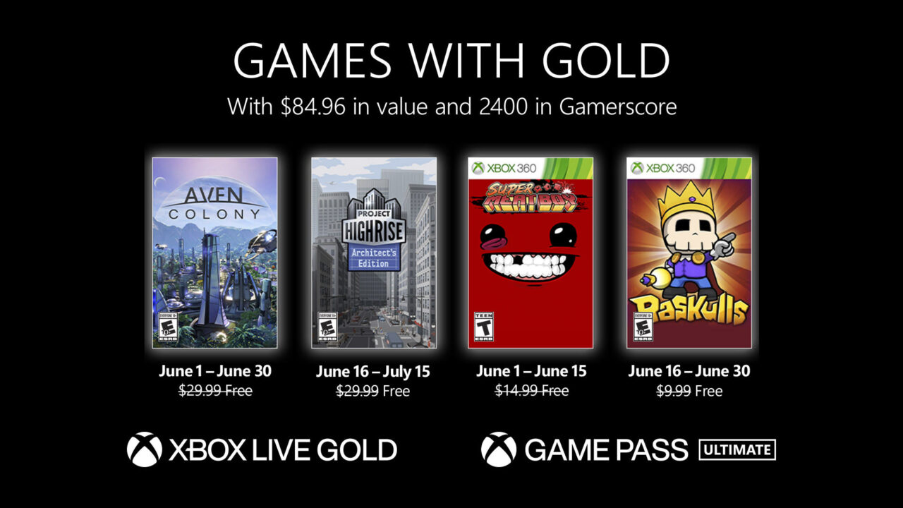 Xbox Live Gold Free Games For June 2022 Announced - Gematsu