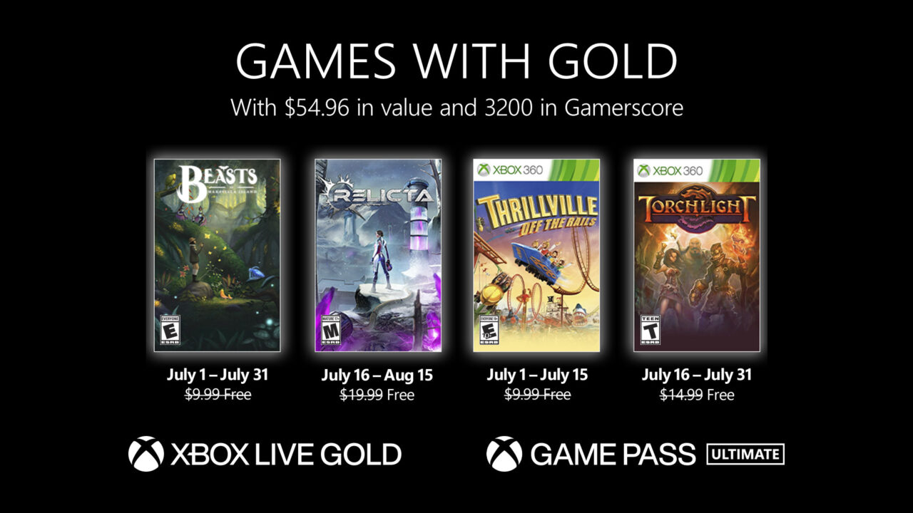 Xbox Live Gold Free Games For July 2022 Announced - Gematsu