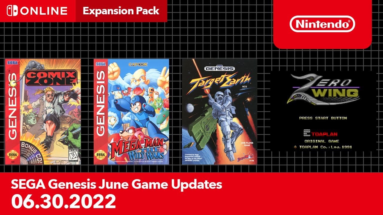 #
      SEGA Genesis – Nintendo Switch Online adds Comix Zone, Mega Man: The Wily Wars, Target Earth, and Zero Wing