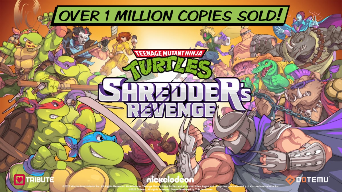 Teenage Mutant Ninja Turtles: Shredder's Revenge sold over one million  units in first week - Gematsu