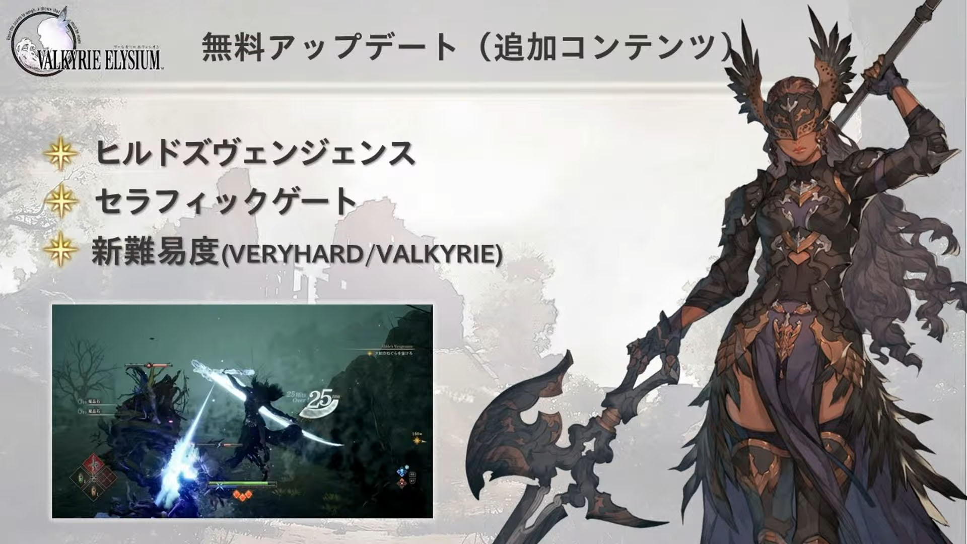 New Valkyrie Elysium Update Adds More Modes, Difficulty Levels