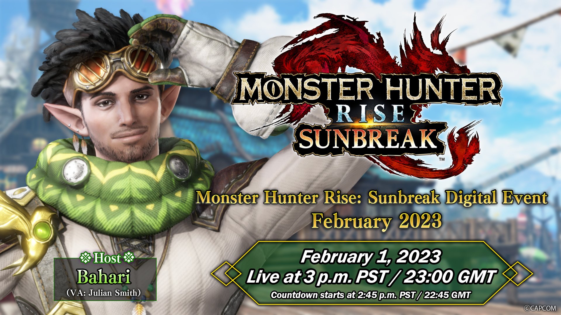 Monster Hunter Rise: Sunbreak Free Title Update 4 Digital Event set for  February 1 - Gematsu, monster hunter rise sunbreak 