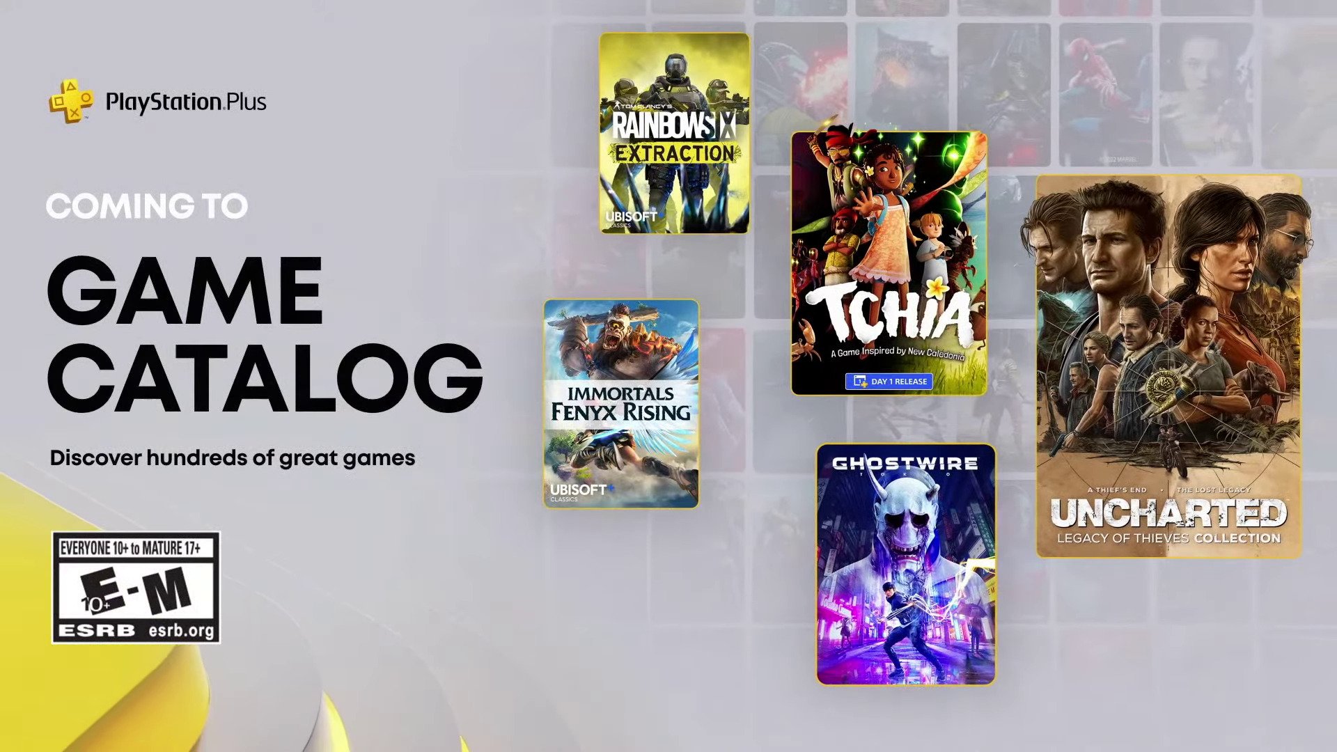PlayStation Plus Game Catalog and Classics Catalog lineup for