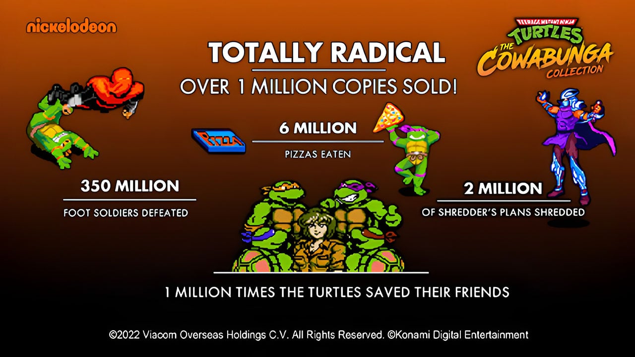 Teenage Mutant Ninja Turtles: The Cowabunga Collection sales top one  million - Gematsu