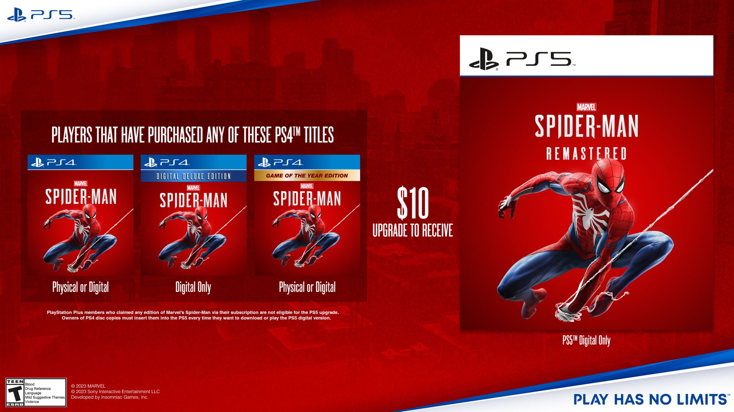Marvel's Spider-Man Remastered gets standalone PS5 release later