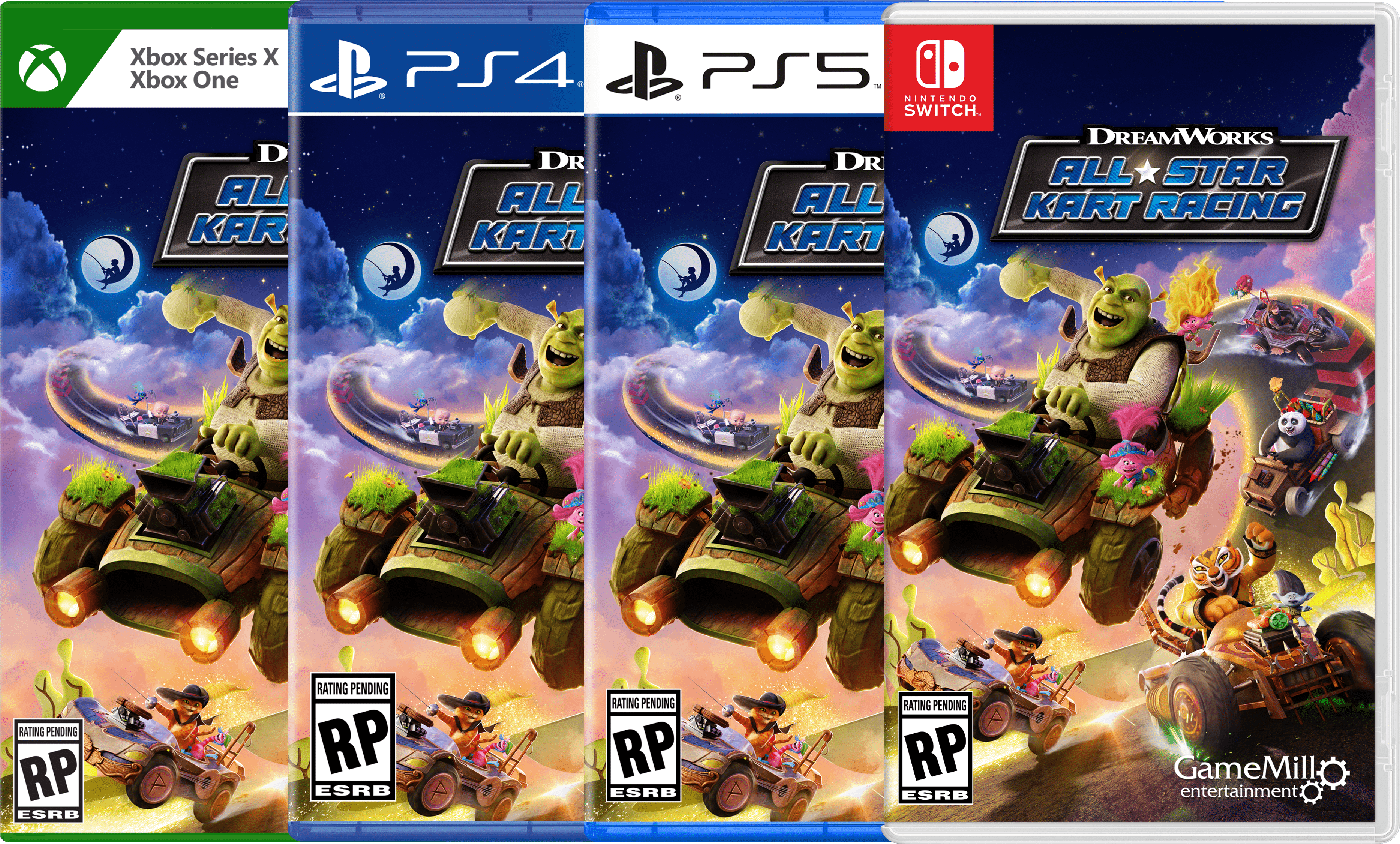 for Kart DreamWorks All-Star Series, PS4, Switch, One, Gematsu - PC and Xbox announced Xbox Racing PS5,