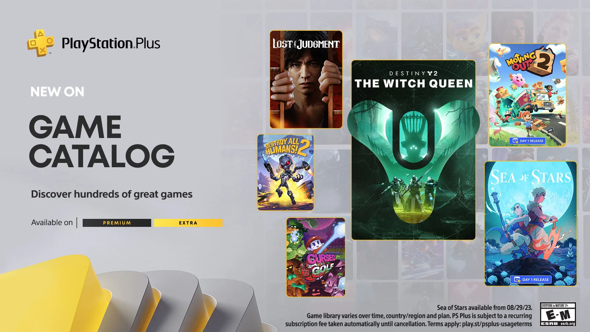 PS Plus Essential, Extra, and Premium March 2023 Games Revealed