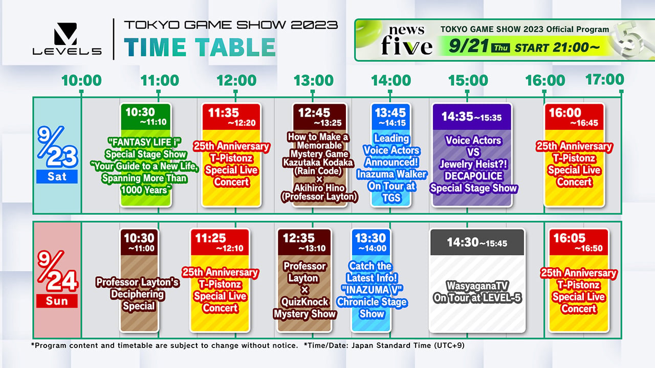 Co-Streaming Guidelines  Level-5's new product announcement stream:  LEVEL5 VISION 2023 鼓 (TSUZUMI)