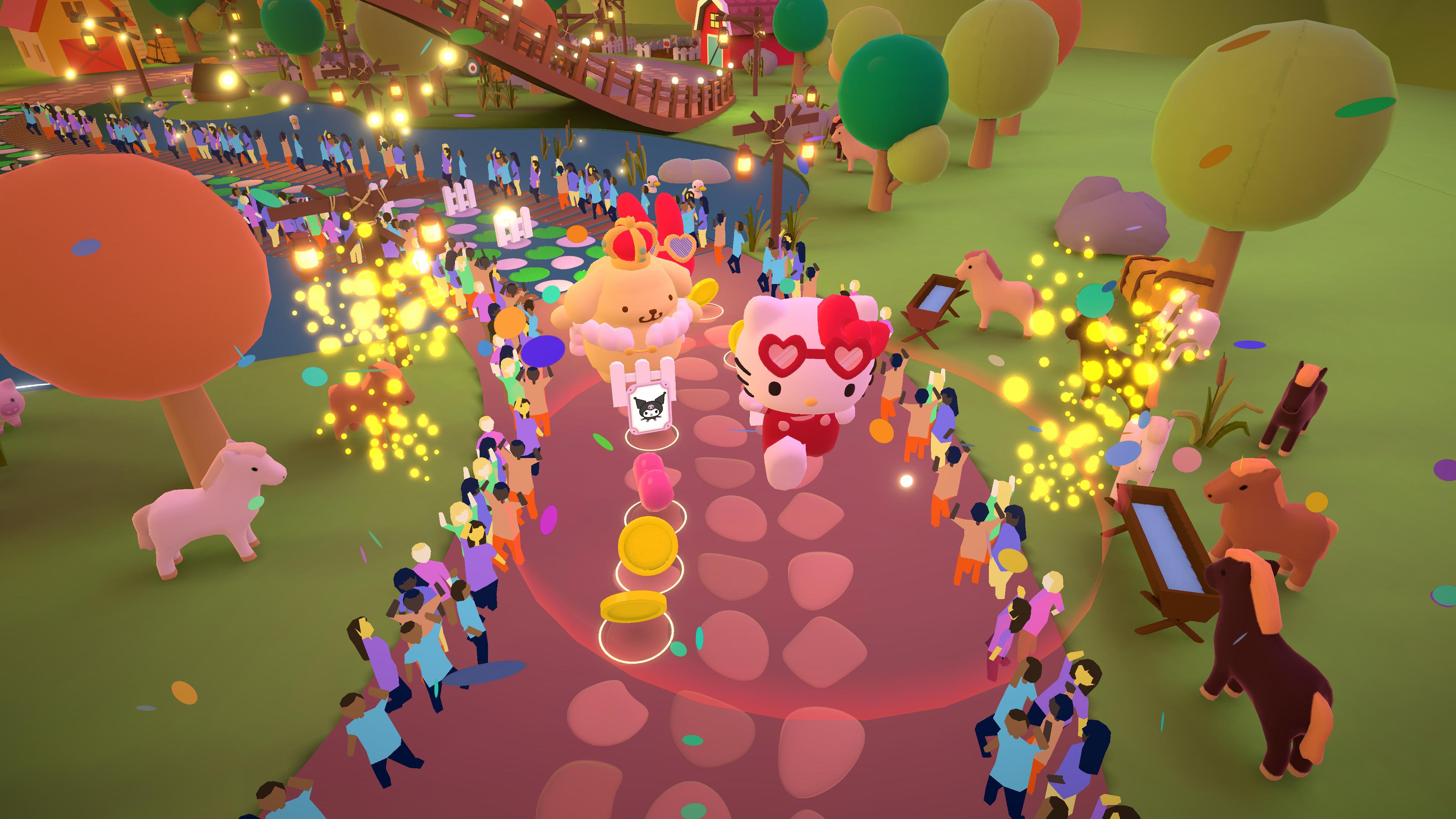 Get into the groove in Hello Kitty and Friends Happiness Parade