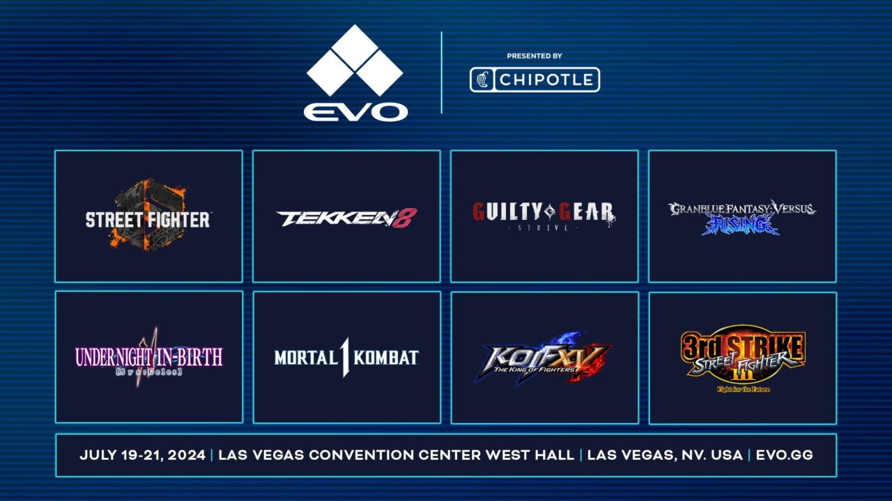 EVO 2024 title lineup announced Gematsu