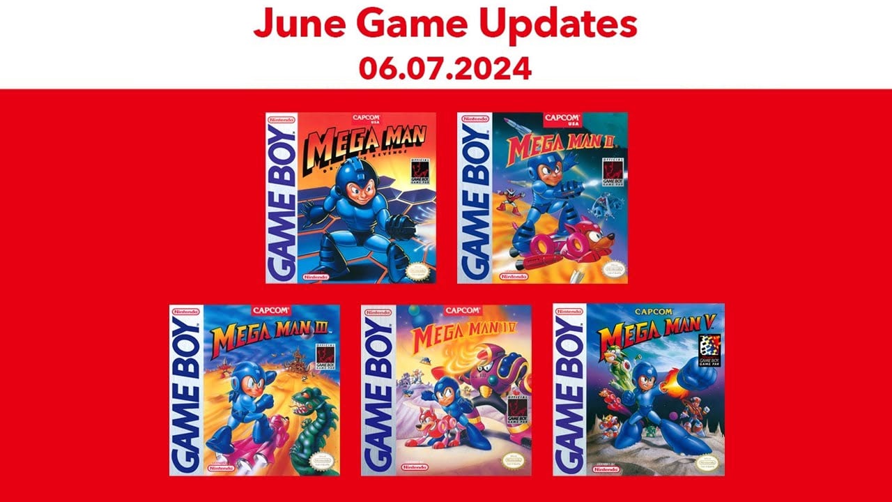 #
      Game Boy – Nintendo Switch Online adds Mega Man I, II, III, IV, and V